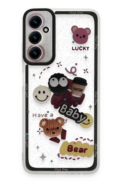 Generic Brand Samsung galaxy a05s case sweet patterned silicone cover - yellow
