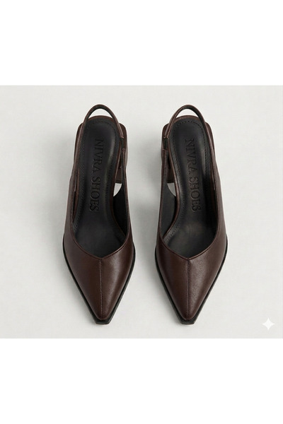 ELEVAM Γυναικεία παπούτσια με μυτερή μύτη και κομψό στιλέτο με βαμμένο τακούν...