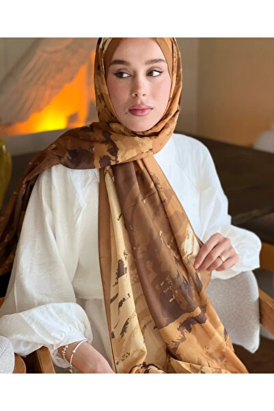 MODA KAŞMİR01 Okyanus Desen Twill Şal