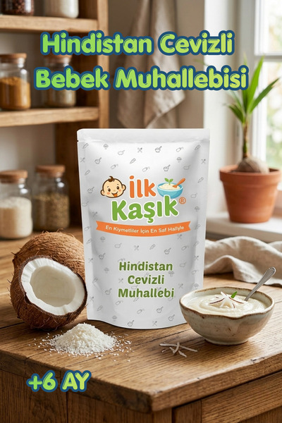 İlk Kaşık Hindistan Cevizli Bebek Muhallebisi 125 g Katkısız Ek Gıda +6 Ay