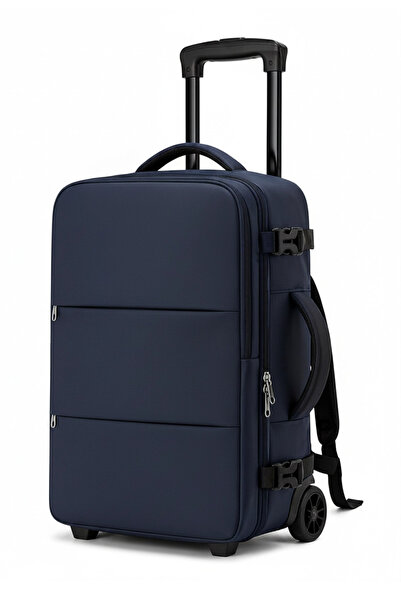 woys Τσάντα με 2 ρόδες - Σακίδιο πλάτης ταξιδιού σε μέγεθος καμπίνας σε σκούρ...