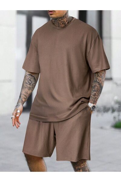BENROMA Σετ σορτς και μπλουζάκι Ottoman Flexible Lycra oversized 1KH5