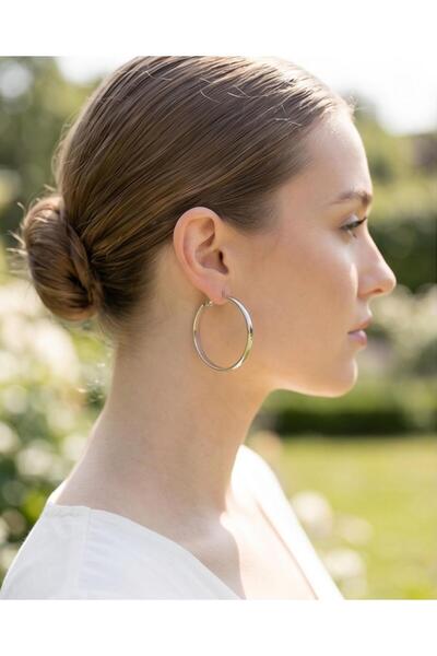 B&T Bujiteri Thick Large Size Hoop Earrings