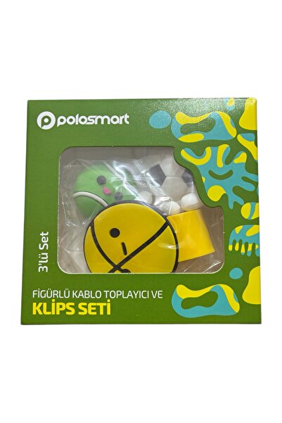 Polosmart Figürlü Kablo Toplayıcı Ve Klips Seti