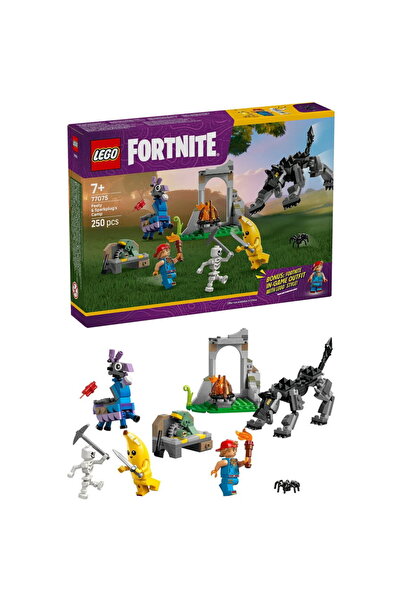LEGO Fortnite - Tabara lui Peely si Sparkplug 77075, 250 piese, Multicolor