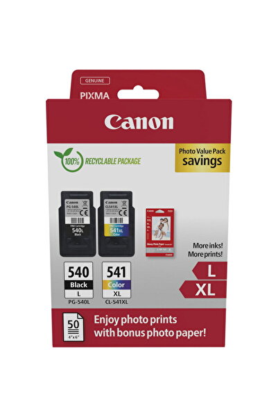 Canon Ink cartridge pack PG-540L, CL-541XL, black: 300 pages/11ml, Color: 400...