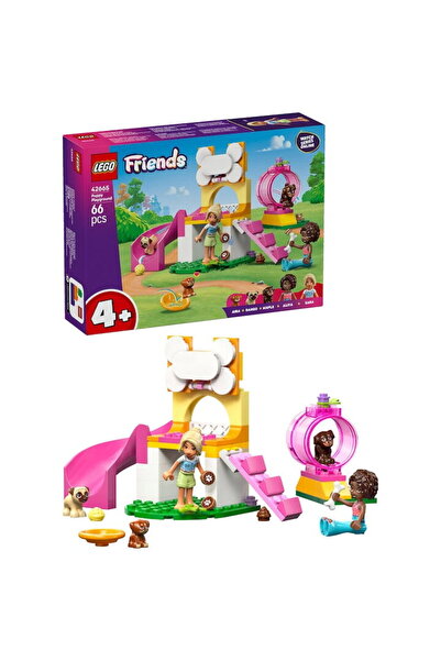 LEGO Jucarie LEGO® Friends, Loc de joaca pentru catelusi 42665, 66 piese, 4 ani+