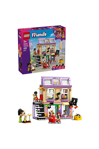 LEGO Friends - Magazin de muzica si apartament 42653, 483 piese, Multicolor