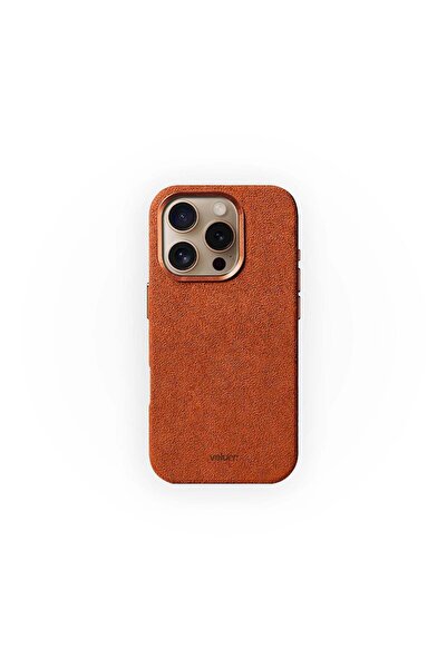 iphone Husă Premium Velurr Alcantara Series, 16 Pro Max, Portocaliu