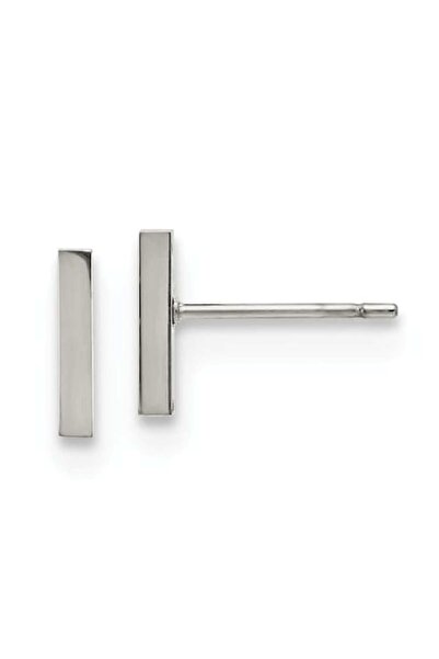 Lolit Vertical Bar Earrings, 925 Silver, 1.4 cm