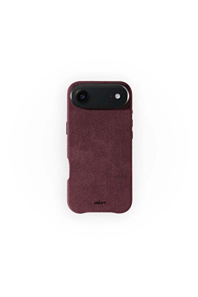 iphone Husă Premium Velurr Alcantara Series, 17 Air, Bordeaux