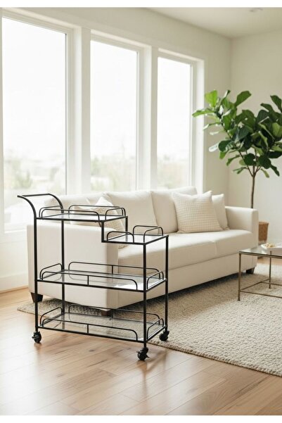 Casco Modern Design Multiple Shelves Service Cart