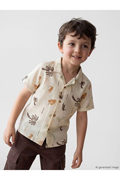 LC Waikiki YK PLUS LCW Παιδικό Αγορίστικο Πουκάμισο με Σχέδια