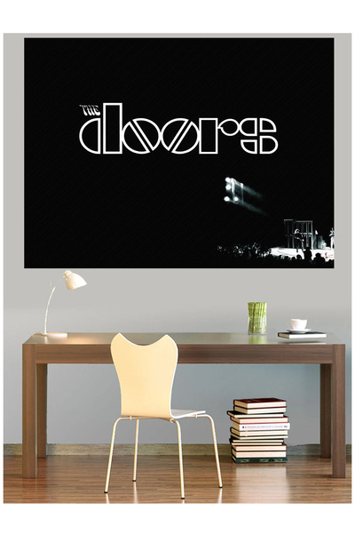 Mushen Studio Logo The Doors, tablou pe pânză pentru scenă de concert, decor ...