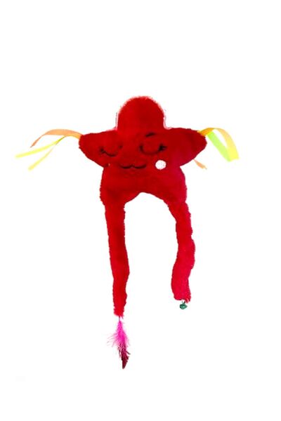 WOWMOMKIDS Red star plush cat toy