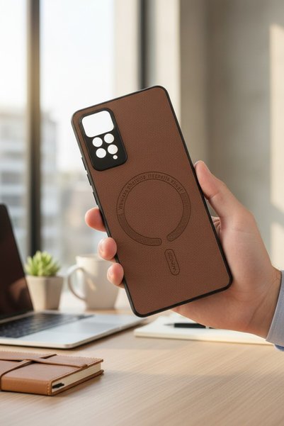 batuteknoloji Redmi Note 12 Pro 4g-Note 11 Pro 4G-5G MagSafe Görünümlü Karbon...