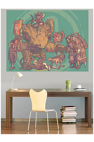 Mushen Studio Post Apocalyptic Wasteland Team Canvas Painting Epic Wall Decor...