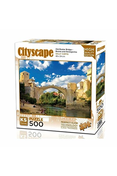 WOWMOMKIDS 20061 Old Mostar Bridge Bosnia and Herzegovina 500 Piece Puzzle