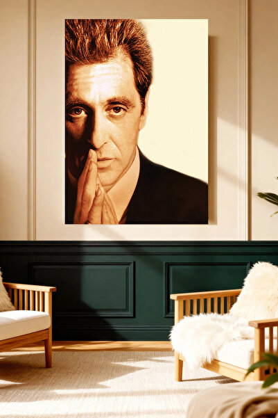Mushen Studio Al Pacino Iconic Portrait Canvas Painting Classic Wall Decor Ar...