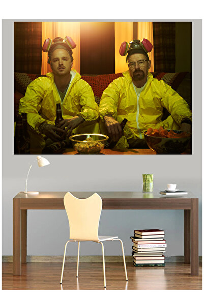 Mushen Studio Breaking Bad Walter Jesse Hazmat Canvas Painting Wall Decor Art...
