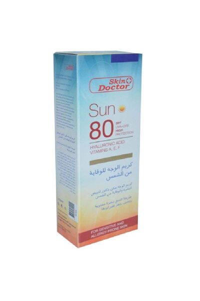 Skin Doctor Sunblock Protection Cream Hyaluronic Acid SPF 80 125ml Pack 1