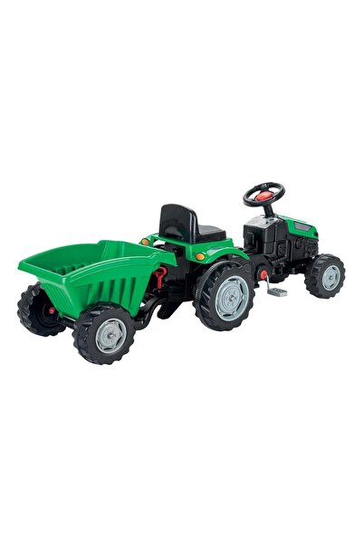 Butik 07 316 Active Traktör Römorklu Pedalli Yeşil