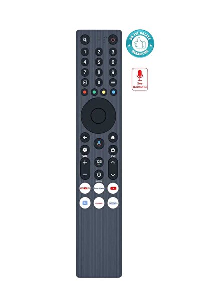 fts elektronik TCL RC833A FMB1 Ses Komutlu Tv Kumandası TCL QD Mini-LED C71K ...