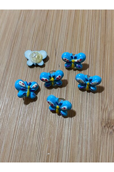 Lorin hobi Figured Plastic Baby Button 15 mm 10 Pieces Blue