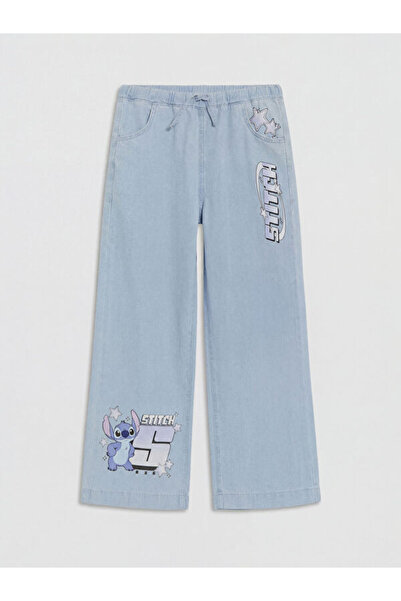 LC Waikiki RMZ GİYİM FARKİLYA Pantaloni de blugi pentru fete, cu imprimeu tem...