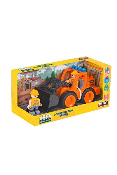 ALVERA COLLECTION 06 533 Double Blocks Construction Machinery Series - Toy