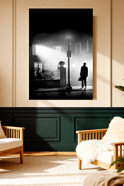 Mushen Studio The Exorcist Iconic Priest Street Lamp Canvas Print Classic Wal...