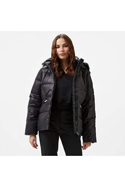 Calvin Klein Kadın Siyah Mont