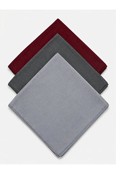 VEGA MODA Μονόχρωμο ραμμένο τυλιχτό ύφασμα σετ 3 τεμαχίων 100x100 εκ. Ινδικό ...