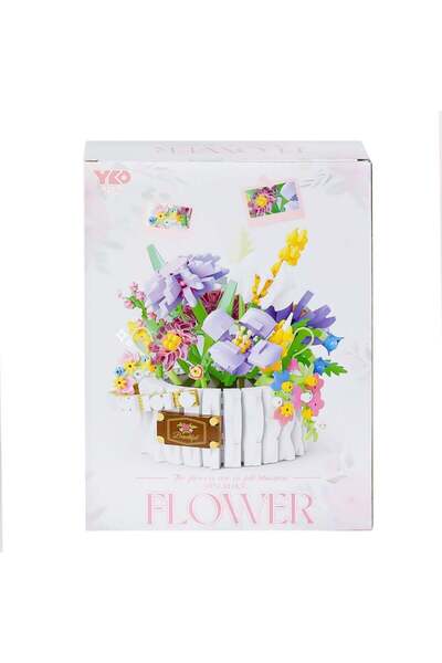ALVERA COLLECTION P1295 Panlos Flower Bouquet 1466 Piece Block Set-Vagon Life