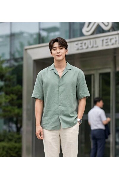 Generic Summer Shirt Made of Linen, 60% Cotton, 40% Linen.