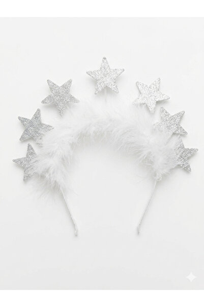 Laria Κορώνα για παιδικό πάρτι με γούνινα αστεράκια και γκλίτερ