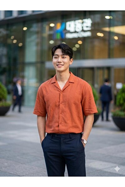 Generic Summer Shirt Made of Linen, 60% Cotton, 40% Linen.