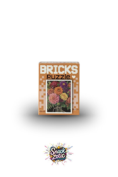 Bricks Snackzotic Mixed Spring Flowers Themed Mini Puzzle - Colorful Bouquet ...
