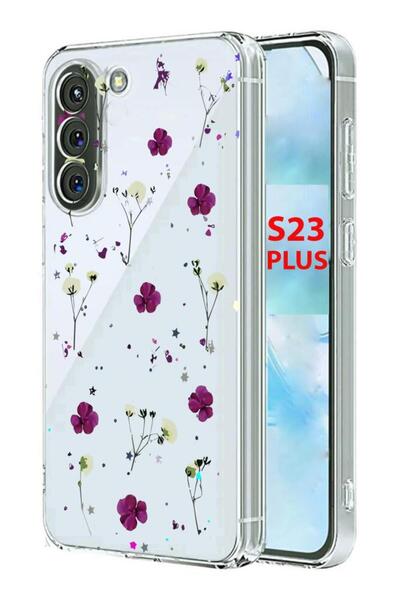3GEN CASE Samsung Galaxy S23 Plus Uyumlu Lüx Desenli Şeffaf Silikon Kılıf