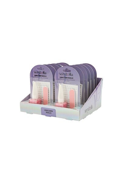 parlahome Vrb48000 مجموعة أظافر يونيكورن من فيري بيلا (طلاء أظافر + مبرد ورقي)