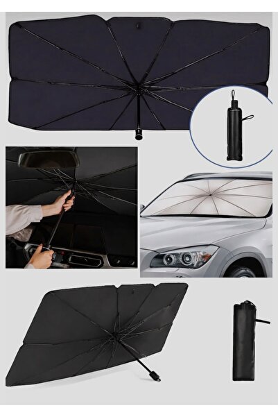 Redno Umbrella Type Car Windshield Sunshade - Foldable Heat Insulating Sun Pr...