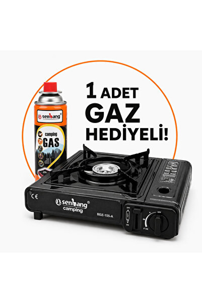 SENBANG Camping Portatif Kamp Ocağı 1 Adet Gaz Hediyeli Taşınabilir Piknik ve...