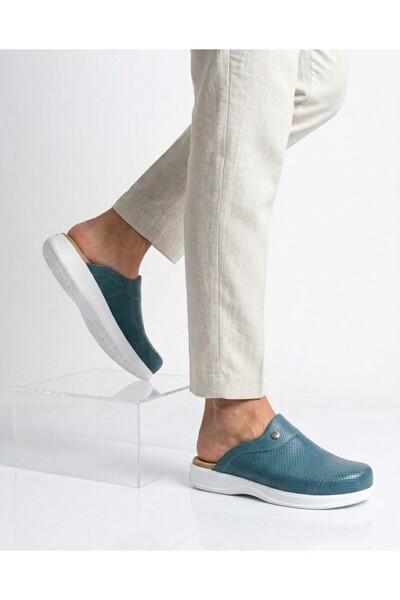 BLUMSABOTERLİK Γνήσιο δέρμα Ανδρικές Παντόφλες Sabo Full Orthopedic and Anato...