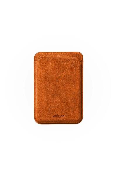 Magsafe Wallet from Alcantara Orange