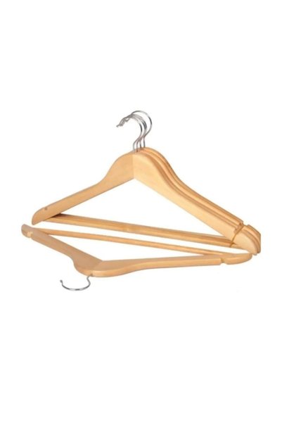 Generic Brand 12 Pieces Wooden Clothes Hangers Shirt Pants and Skirt Hangers