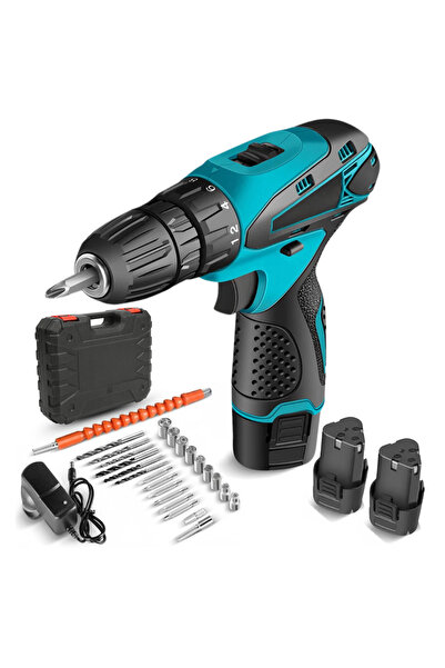 easyCTRL Δράπανο και κατσαβίδι, Κρουστικό δράπανο, Κουτί με 25 εξαρτήματα, 2 ...