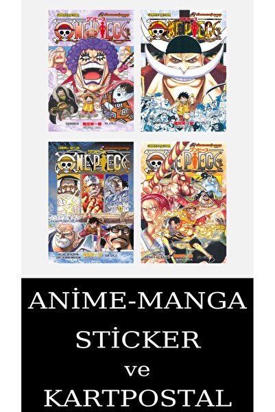 Gerekli Şeyler Yayıncılık One Piece 56-57-58-59 Manga Seti (4 KİTAP) / Anime-...