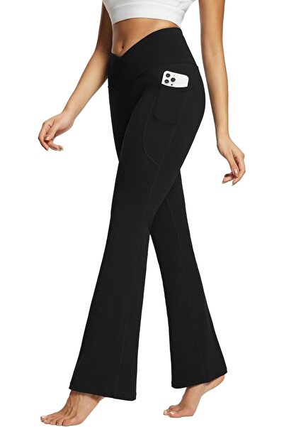 BALEAF Γυναικεία Κολάν Καμπάνα, Παντελόνια Γιόγκα με Φαρδιά Γραμμή, Ψηλόμεσο ...