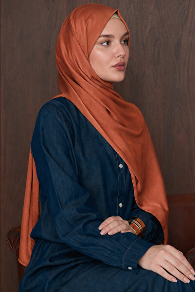 Şehr-i Şal İstanbul Women's Shawl Flora Shawl Plain Design, Silky Texture, Sl...
