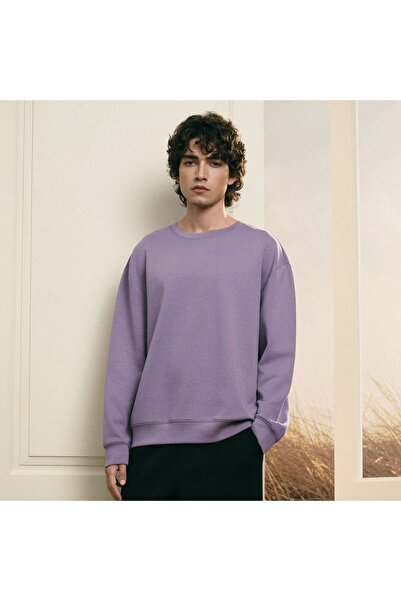 Giordano Men’s Regular Fit Lyocell Cotton Sweatshirt